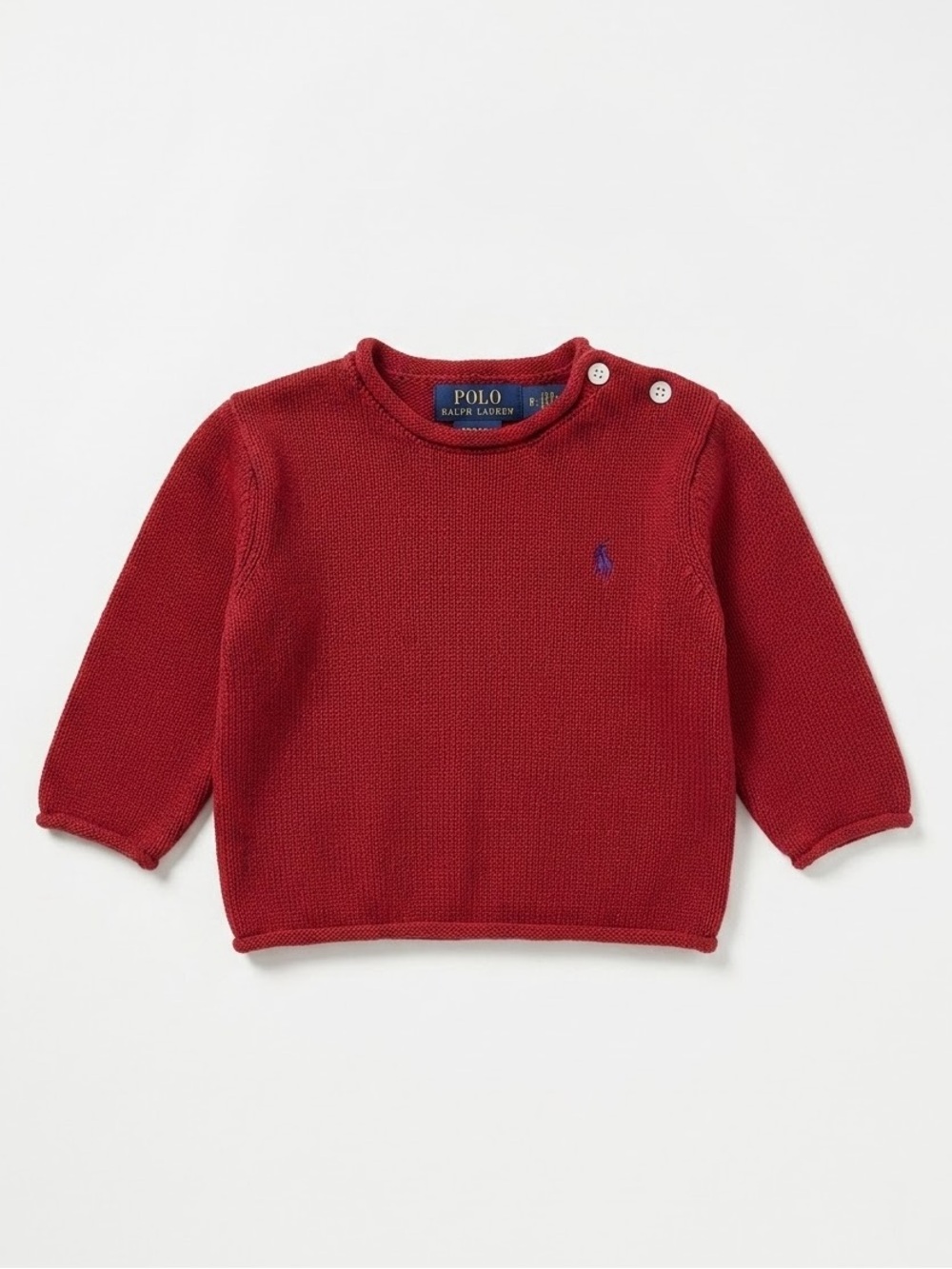 Ralph Lauren Vintage Baby Sweater 12-24 months vtg 90s pullover red